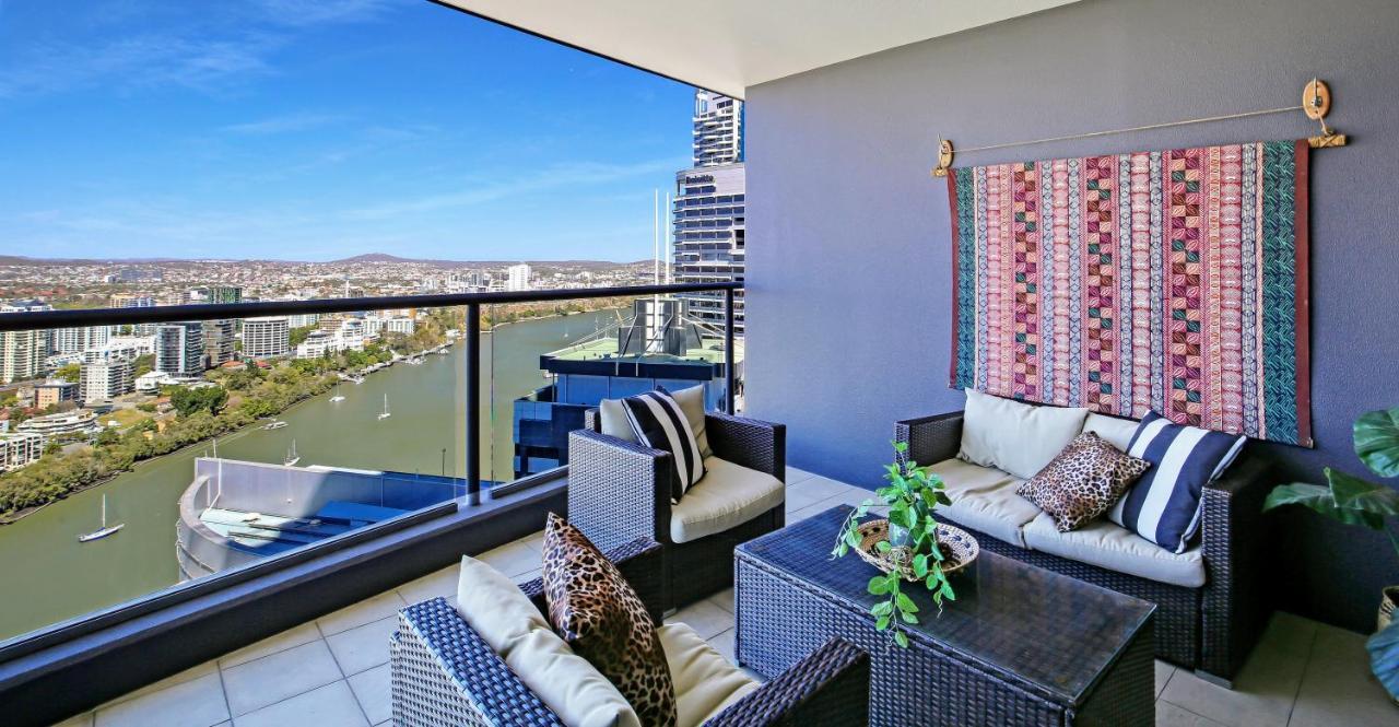 African Escape On Level 38 - Balcony With Views Brisbane Exterior foto