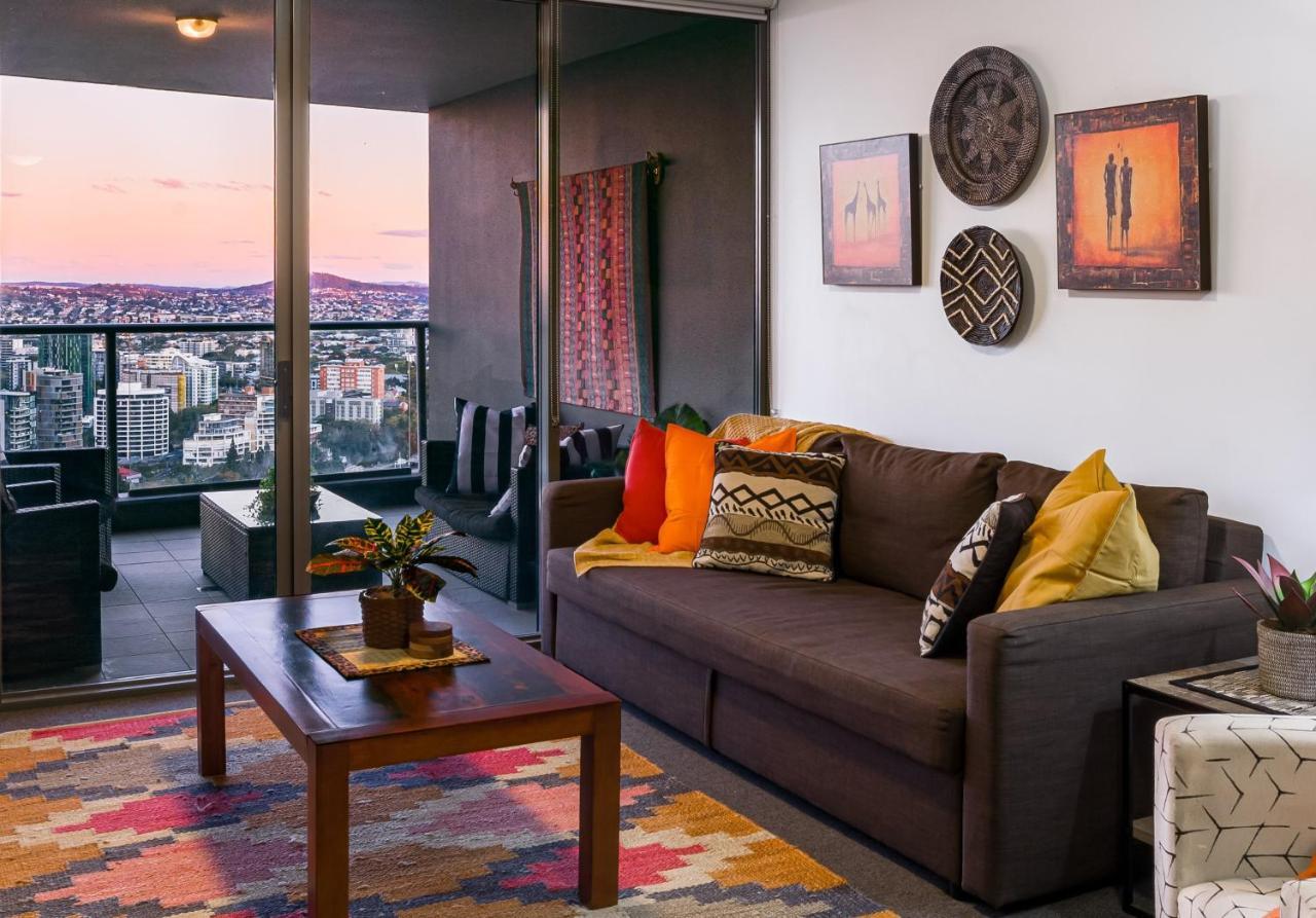 African Escape On Level 38 - Balcony With Views Brisbane Exterior foto