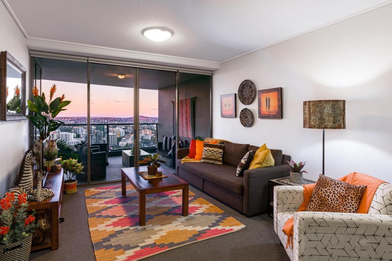 African Escape On Level 38 - Balcony With Views Brisbane Exterior foto